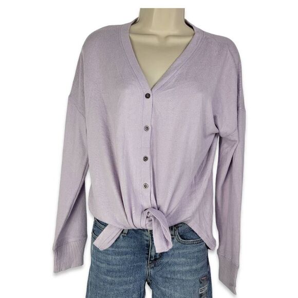Hippie Rose Liliac Button down sweater Small Jrs. - Picture 1 of 2